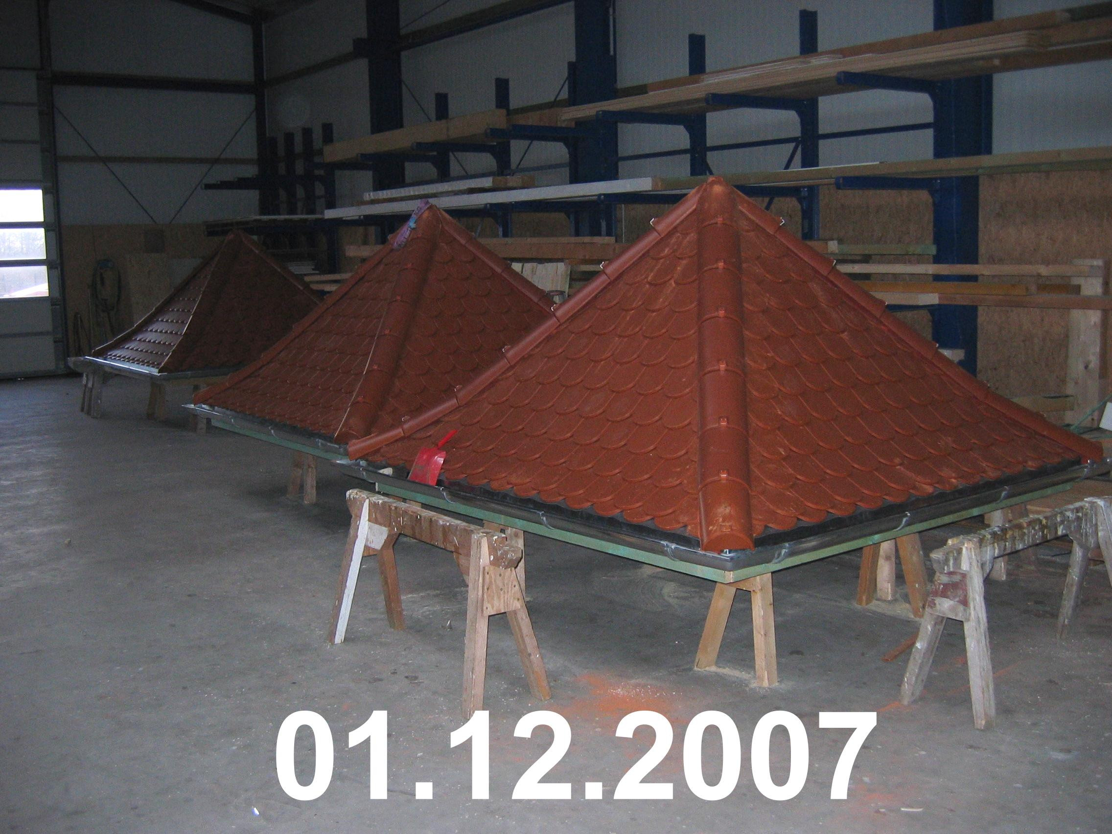 Dach für die Türme 01.12.2007